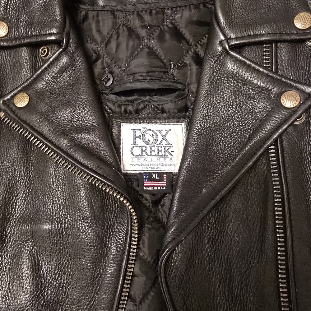 Black Leather Women's Motorcycle Jacket
